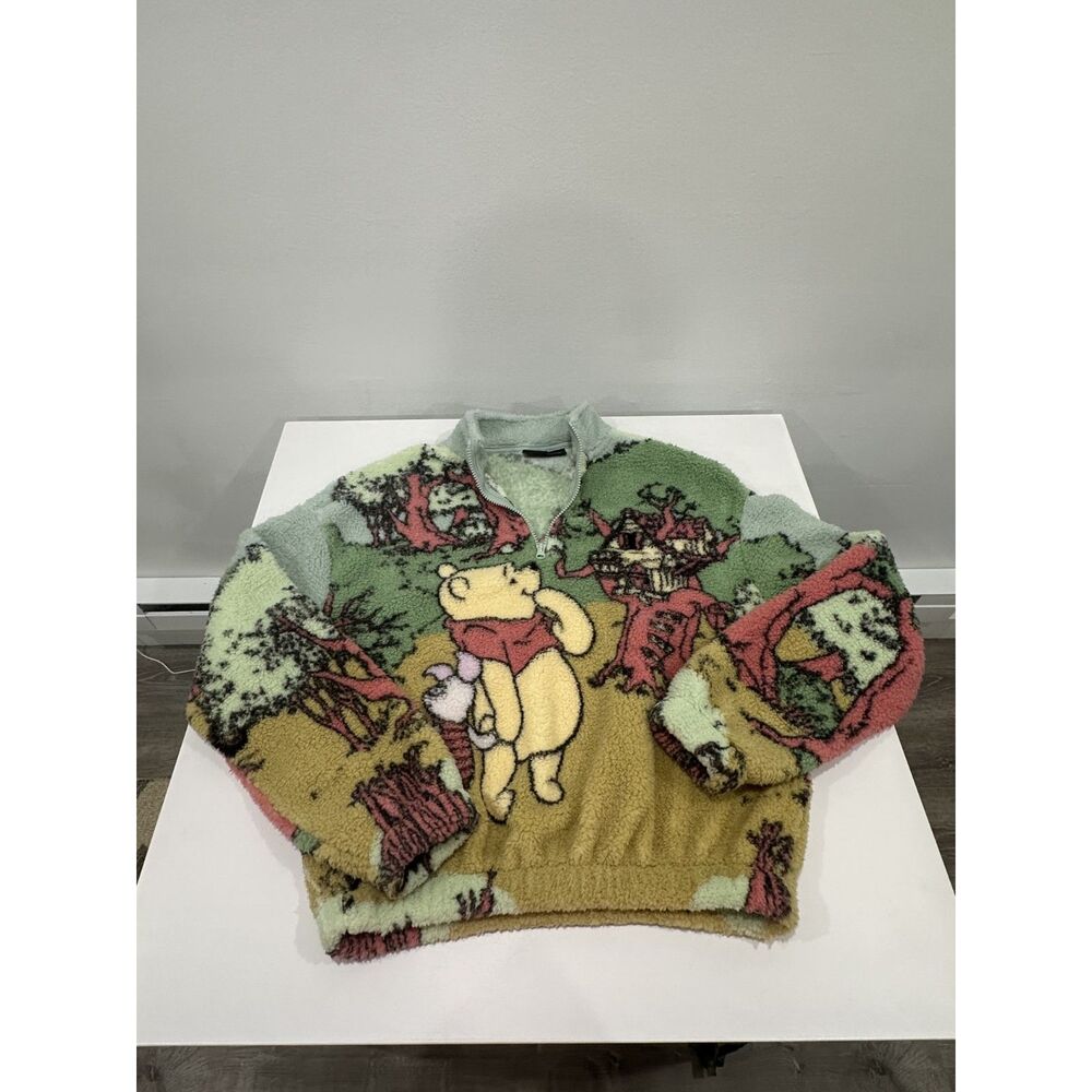 Disney Winnie the Pooh Women’s Sherpa Quarter Zip Pullover